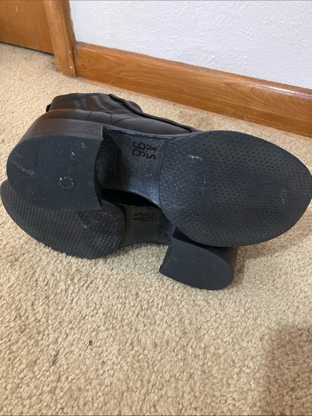 A.S.98 Black Combat Boots Size 7 - Picture 5 of 5